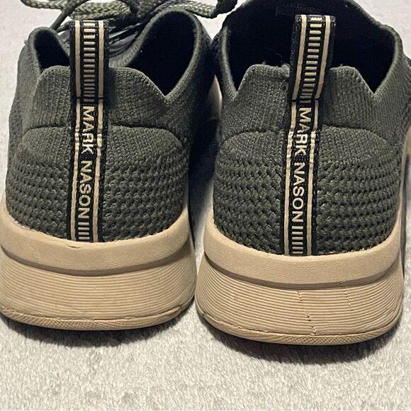 MARK Nason modern jogger sneakers size 7.5 green and black EUC - Picture 4 of 9